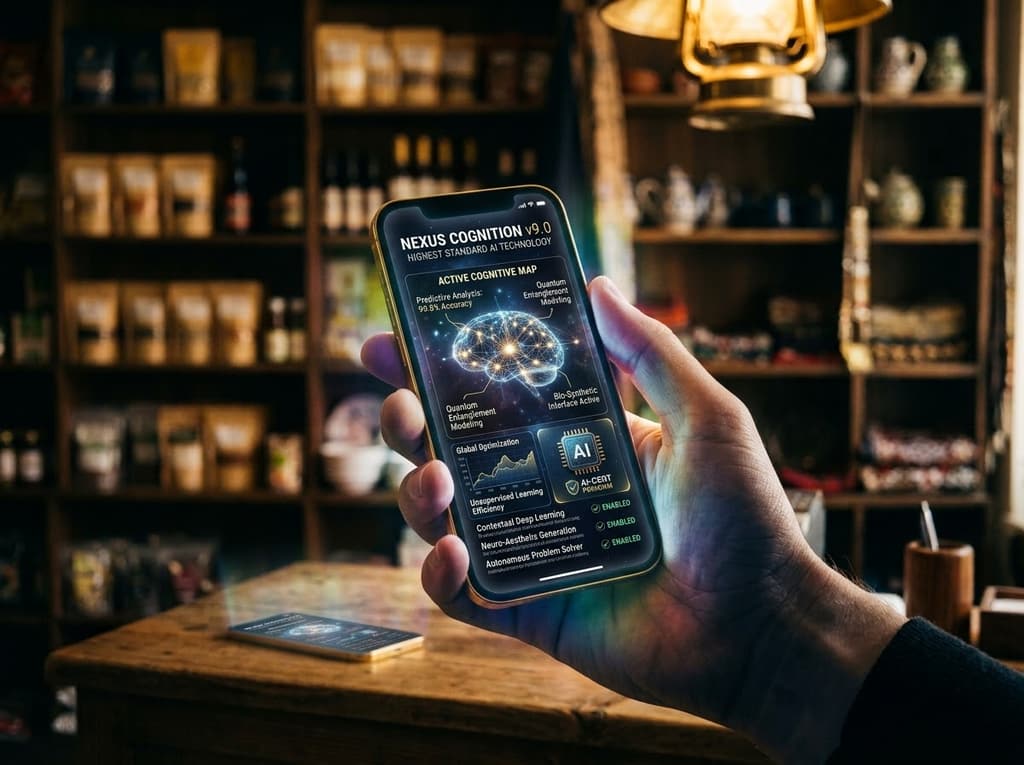 AI business assistant displayed on a mobile phone