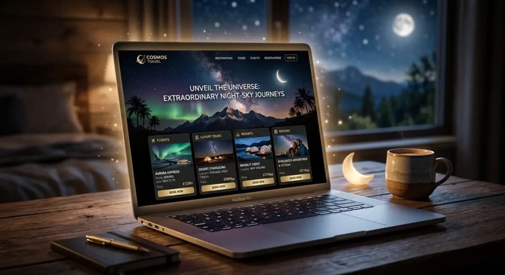 Sky Vista Horizon travel website homepage